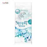 خودتراش ژیلت مدل Simply Venus  بسته 4 عددی