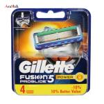 تیغ یدک ژیلت مدل Fusion Proglide Power5 ‏بسته 4 عددی